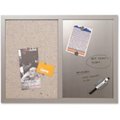 Bi-Silque Fabric/Silver Magnetic Combo Board BI442449